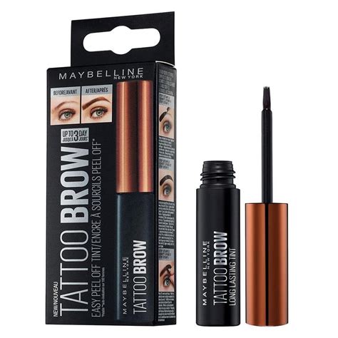 maybelline brow tint peel off|maybelline tattoo brow price.